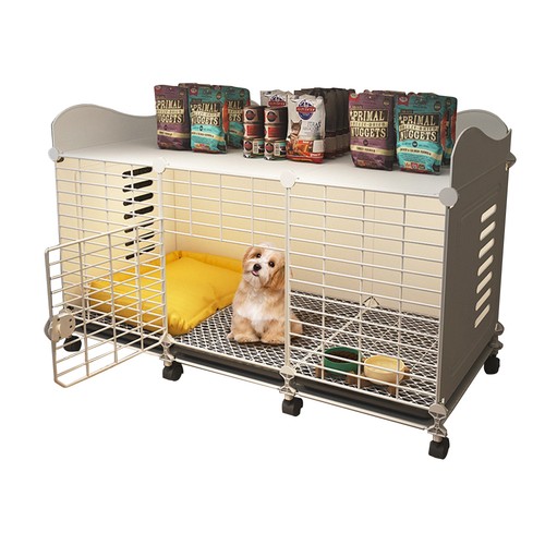 Dog crate end table - table, with