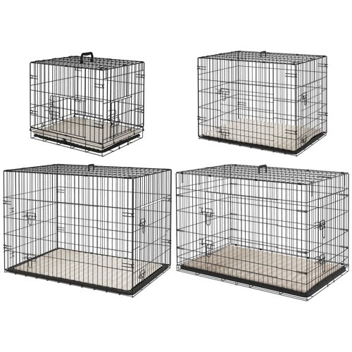 Pawhut dog crate with doors - dog,