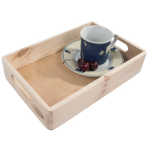 Small shallow wooden serving - shallow,