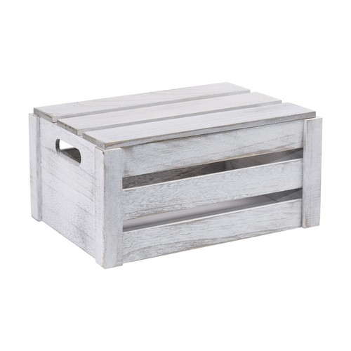 Wooden crate with handles and - wooden,