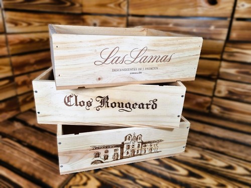 Wooden wine boxes crates - x,