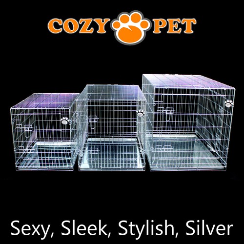 Dog cage cozy - dog, silver
