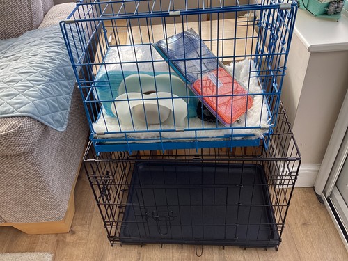 Two dog crates small - two,