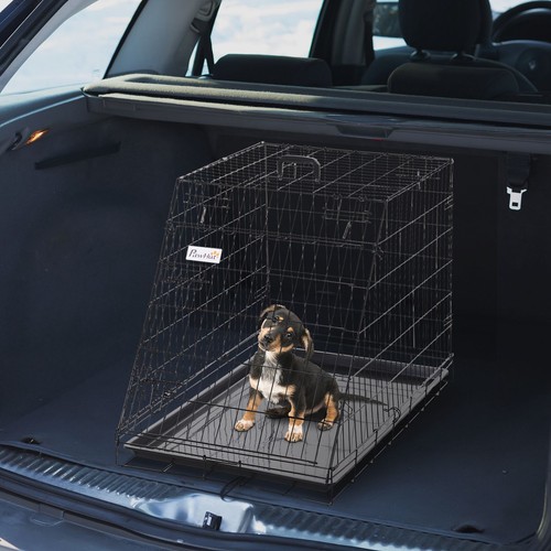 Metal dog cage crate - cage, transport