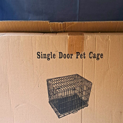 Folding steel dog - in, crate
