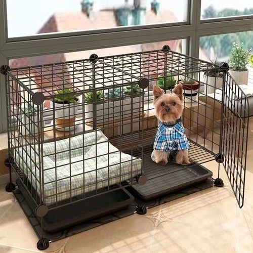 Metal dog cage puppy crates - cage,