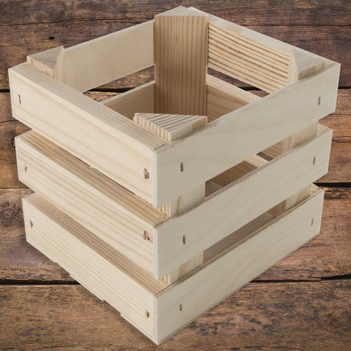 Small cube wooden - wooden, display