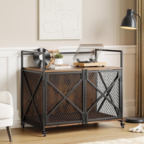 Dog crate furniture - crate, wooden
