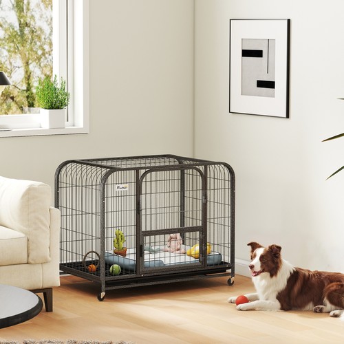 Pawhut heavy duty dog crate - pawhut,